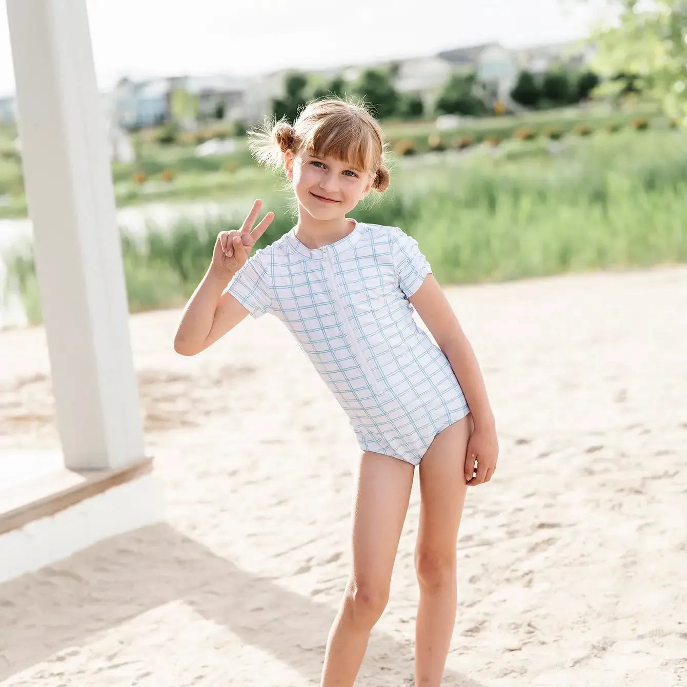 Zoey Swim in Blue Picnic | UPF 50